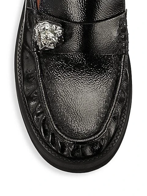 商品Ganni|Jeweled Leather Loafers,价格¥1774,第4张图片详细描述