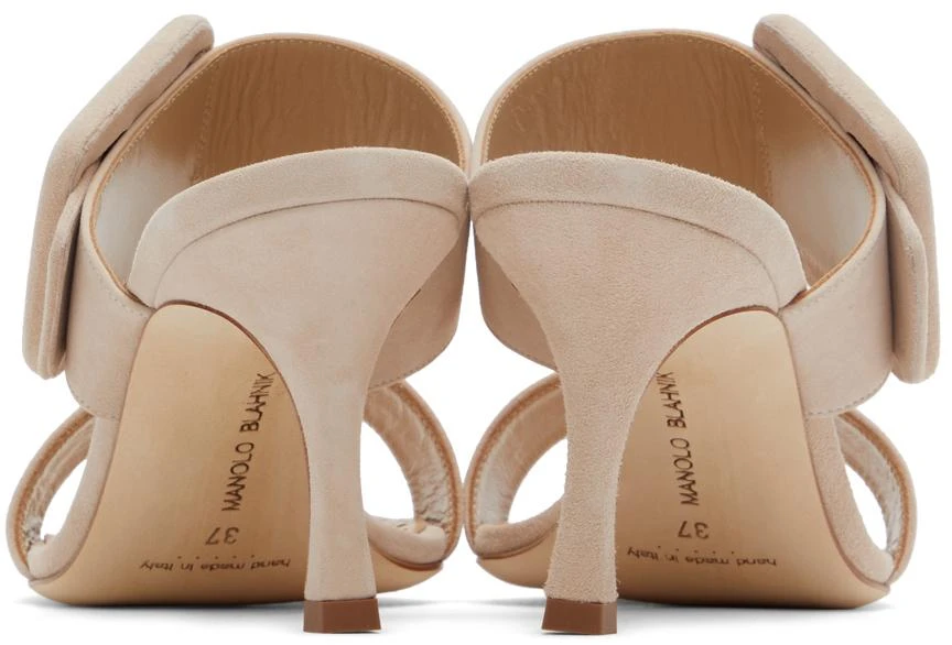 商品Manolo Blahnik|Beige Gable Heeled Sandals,价格¥3005,第2张图片详细描述