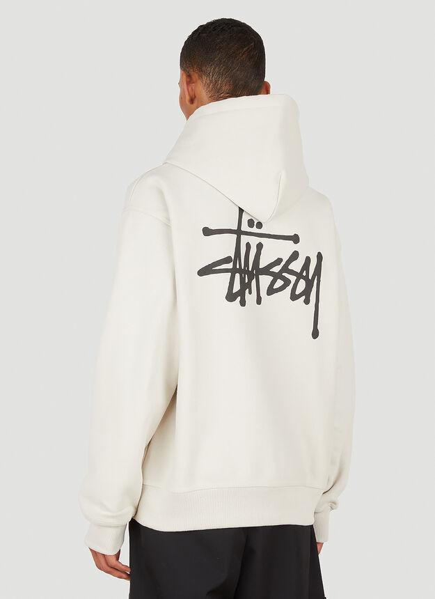 商品STUSSY|Basic Logo Hooded Sweatshirt in White,价格¥1111,第6张图片详细描述