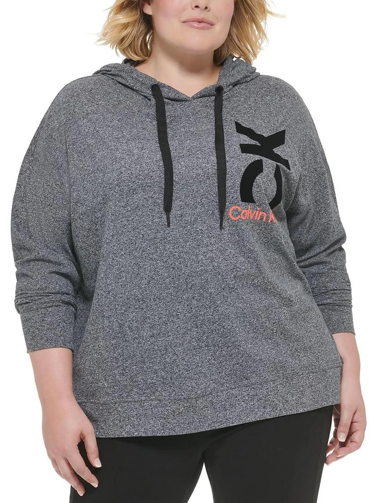 商品Calvin Klein|Plus Womens Athletic Pullover Hoodie,价格¥201,第2张图片详细描述