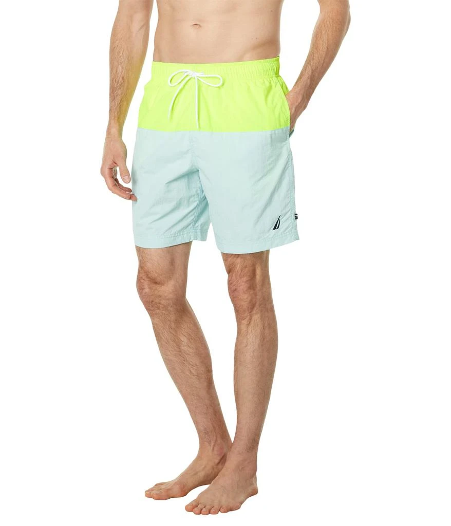 商品Nautica|8" Color-Block Quick-Dry Swim,价格¥334,第1张图片