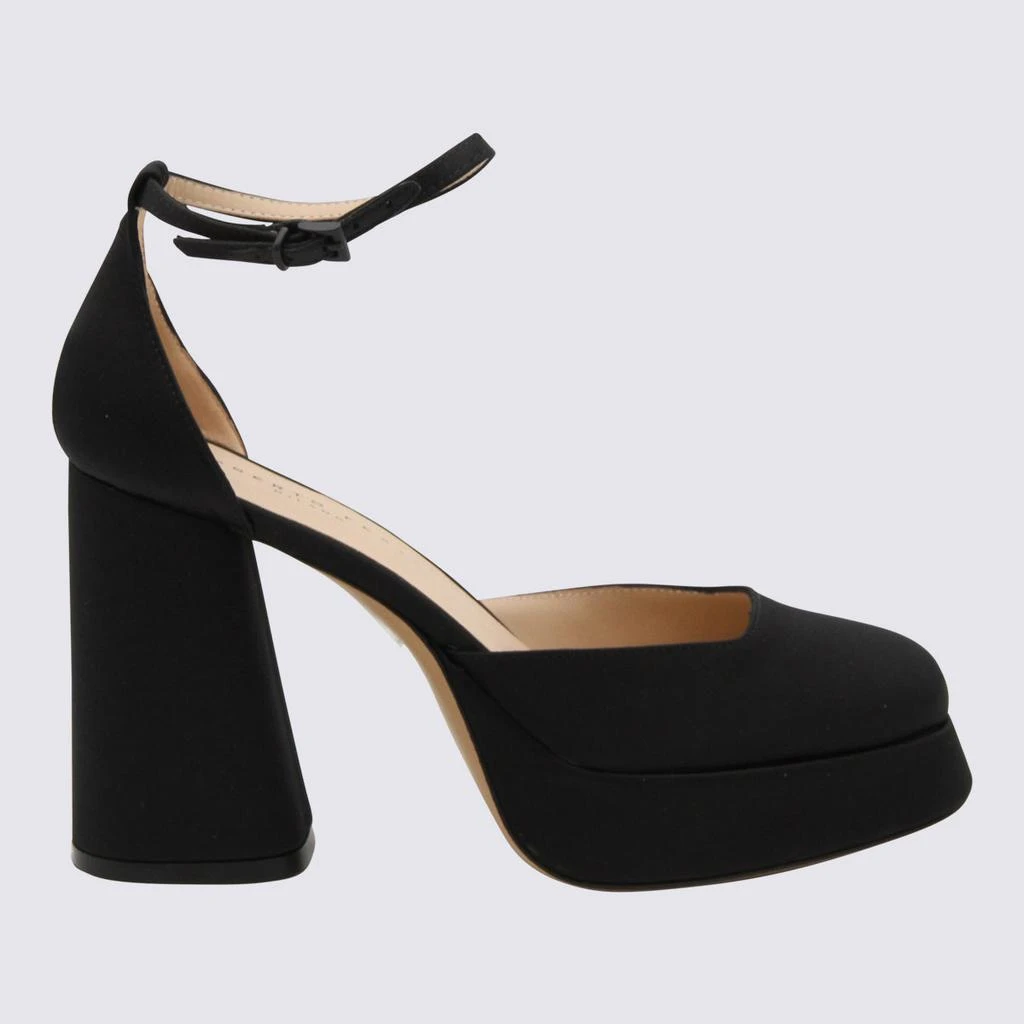 商品ROBERTO FESTA|ROBERTO FESTA BLACK SATIN NICLA PUMPS,价格¥1744,第1张图片