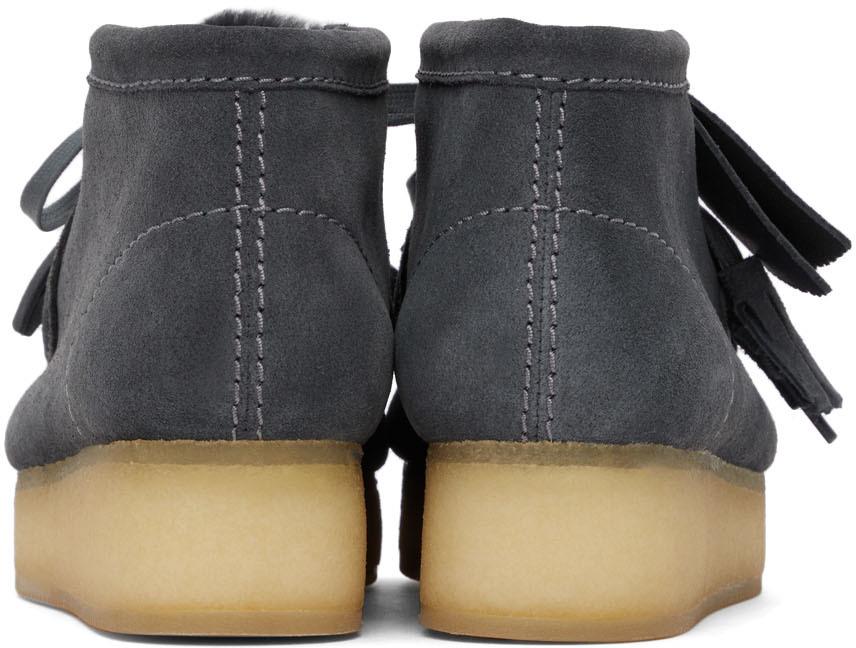 Grey Wallabee Wedge Boots商品第4张图片规格展示