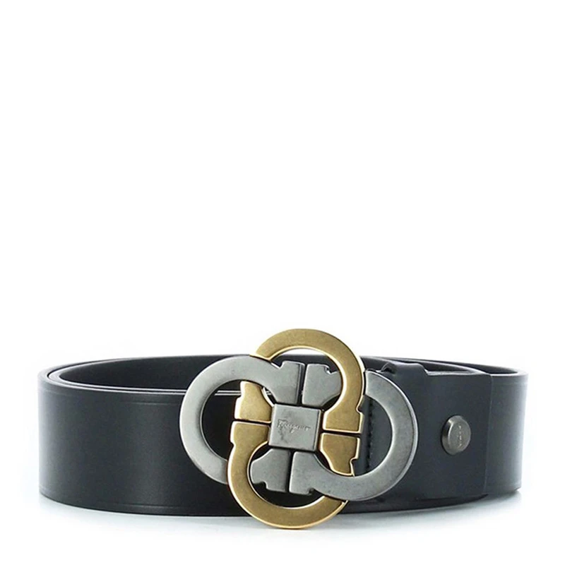 SALVATORE FERRAGAMO 黑色男士腰带 67-9774-0676652 商品