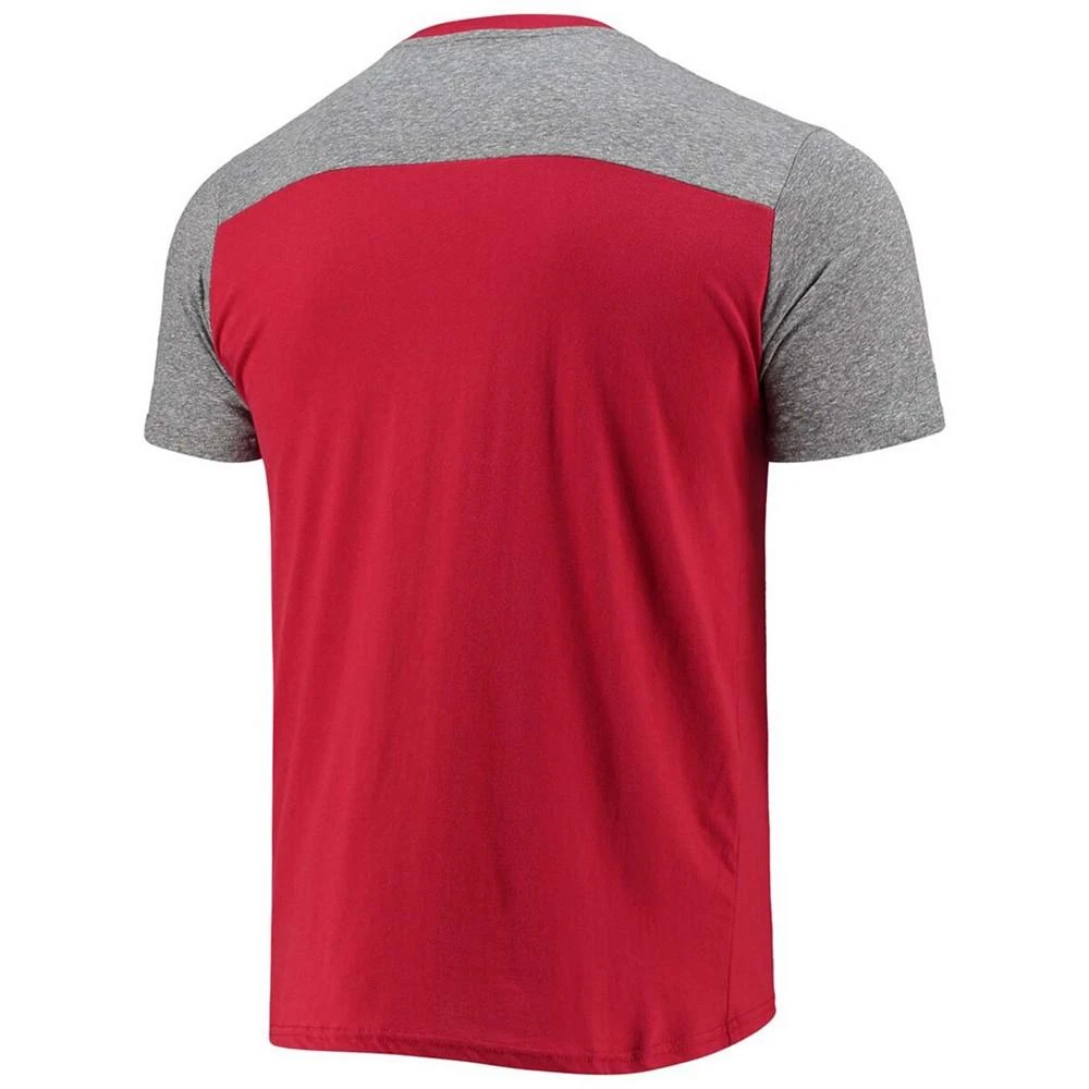 商品Majestic|Men's Red, Gray Tampa Bay Buccaneers Field Goal Slub T-shirt,价格¥268,第2张图片详细描述