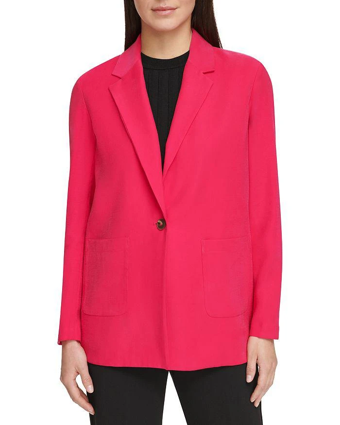 商品DKNY|Twill Button Blazer,价格¥364,第1张图片