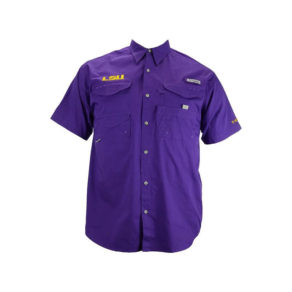 商品Columbia|LSU Tigers Short Sleeve Bonehead Shirt,价格¥277,第1张图片