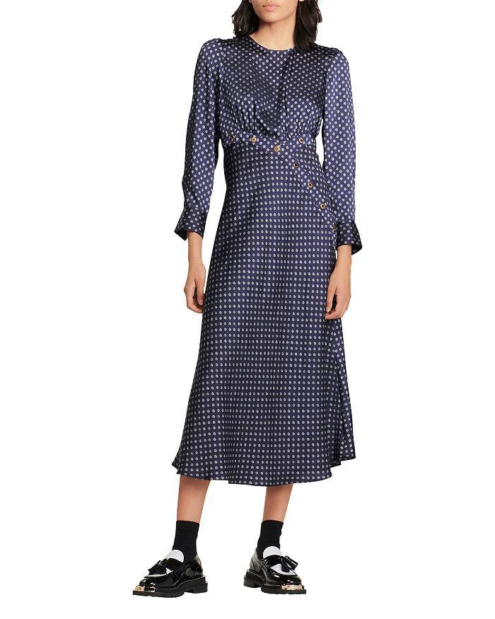 商品Sandro|Ricci Printed Midi Dress,价格¥2252,第1张图片