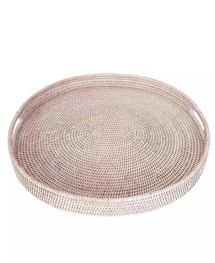 商品Artifacts Trading Company|Oval Ottoman Tray with Cutout Handles,价格¥848,第2张图片详细描述