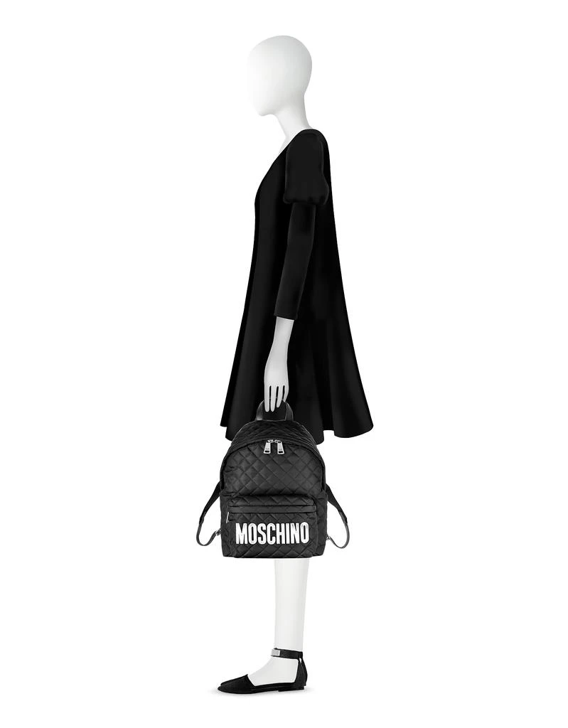 商品Moschino|黑色尼龙背包,价格¥2335,第3张图片详细描述