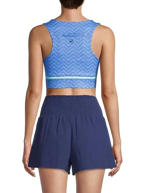 商品Vineyard Vines|Chevron Performance Sports Bra,价格¥173,第5张图片详细描述