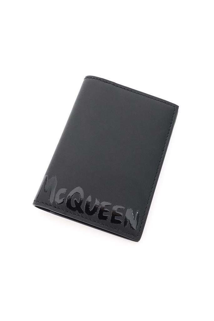 商品Alexander McQueen|GRAFFITI LOGO BI-FOLD CARD HOLDER,价格¥1171,第7张图片详细描述