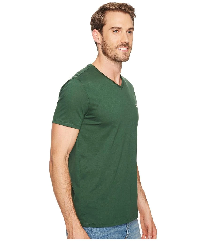 商品Lacoste|Short Sleeve Pima Jersey V-Neck T-Shirt,价格¥450,第4张图片详细描述