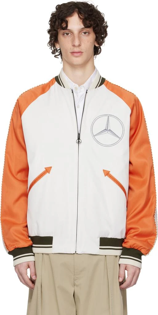 商品Moncler|Mercedes-Benz by NIGO White & Navy Satet Reversible Jacket,价格¥27145,第1张图片