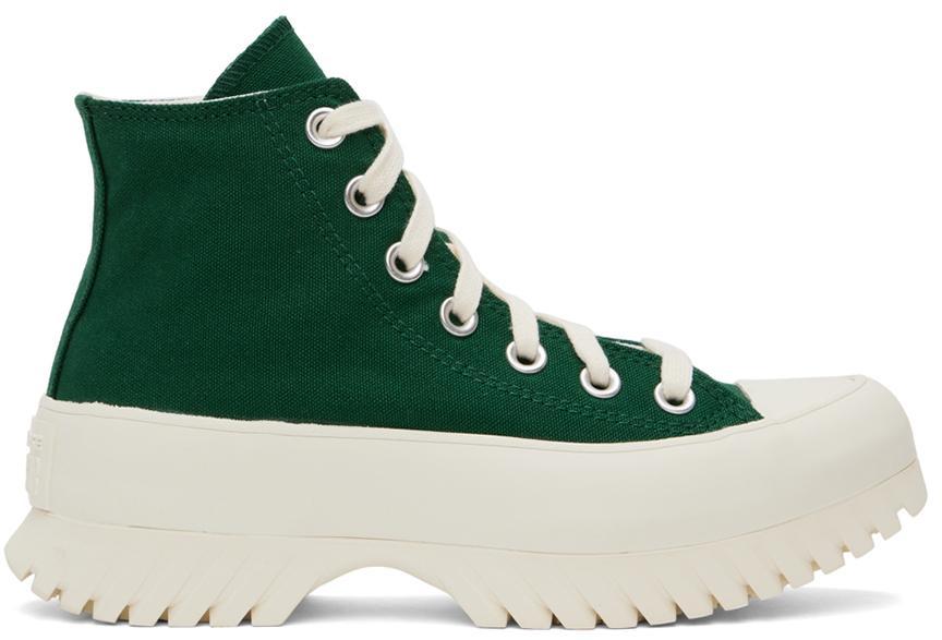 商品Converse|Green Chuck Taylor All Star Lugged 2.0 High-Top Sneakers,价格¥413,第1张图片