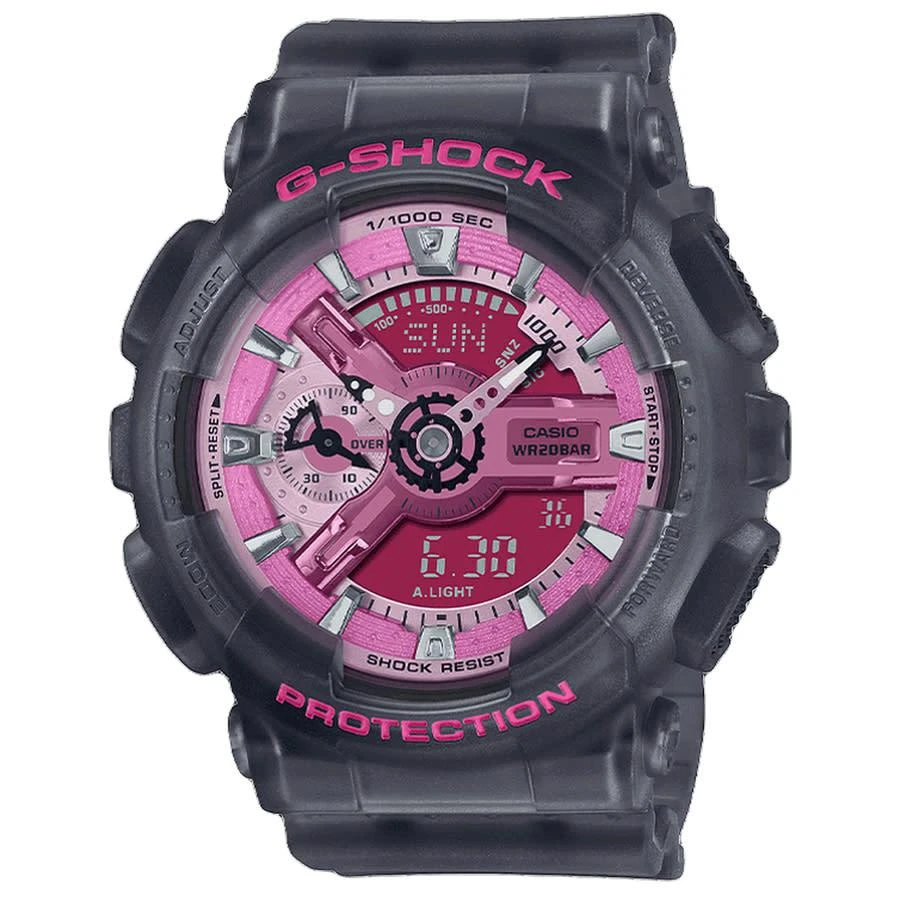 商品Casio|G-Shock Quartz Analog-Digital Pink Dial Ladies Watch GMAS110NP-8A,价格¥1006,第1张图片