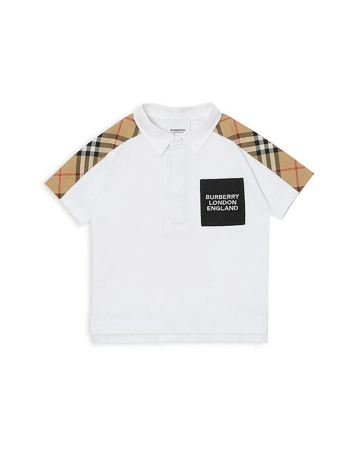 商品Burberry|Unisex Check Trim Polo Shirt - Baby,价格¥733,第1张图片