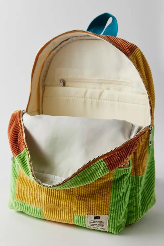商品BDG|BDG Patchwork Corduroy Backpack,价格¥222,第6张图片详细描述