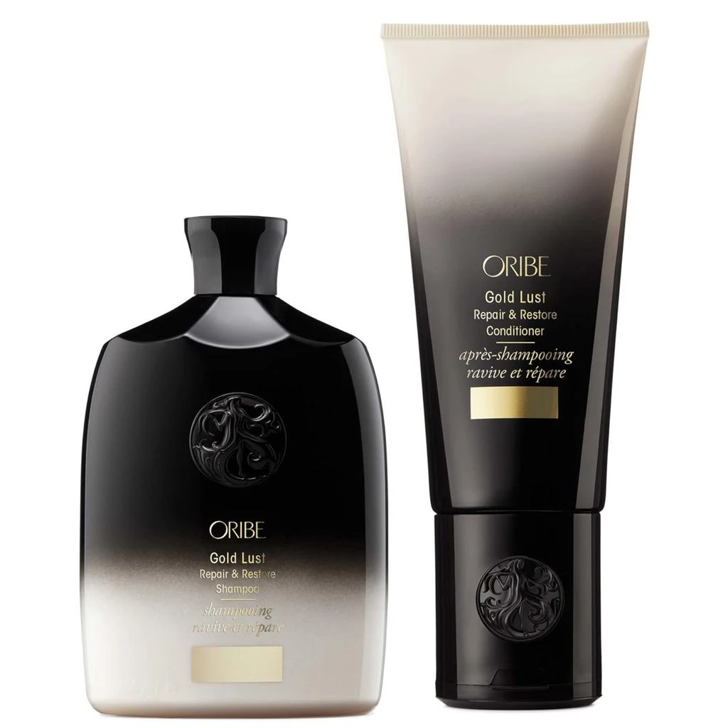 商品Oribe|Oribe Gold Lust Repair and Restore Shampoo and Conditioner Bundle 8.5 fl oz,价格¥919,第1张图片