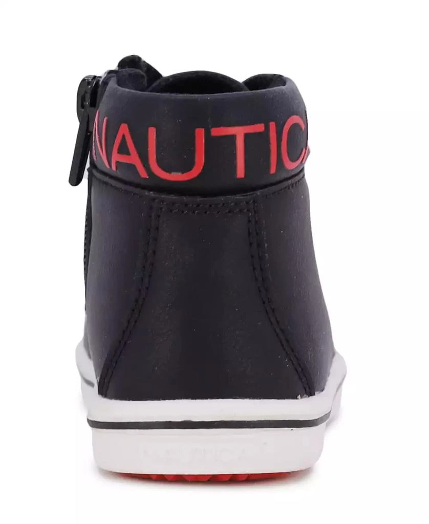 商品Nautica|Toddler Boys Bowenswarf Casual Padded Collar High-top Sneaker,价格¥112,第4张图片详细描述