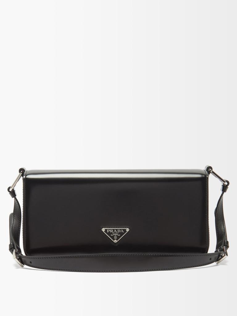 商品Prada|Femme brushed-leather shoulder bag,价格¥17371,第1张图片