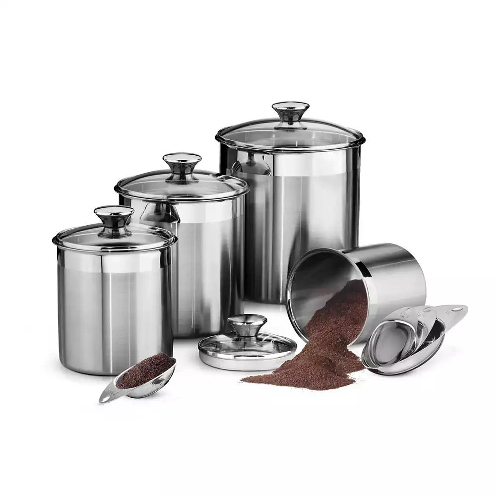 商品Tramontina|Gourmet 8 Pc Covered Canister & Scoop Set,价格¥593,第1张图片