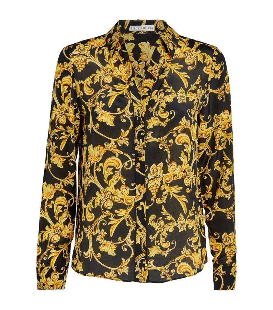 商品Alice + Olivia|Silk Printed Eloise Blouse,价格¥3693,第1张图片