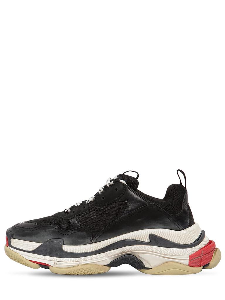 Triple S Suede, Leather & Mesh Sneakers商品第6张图片规格展示