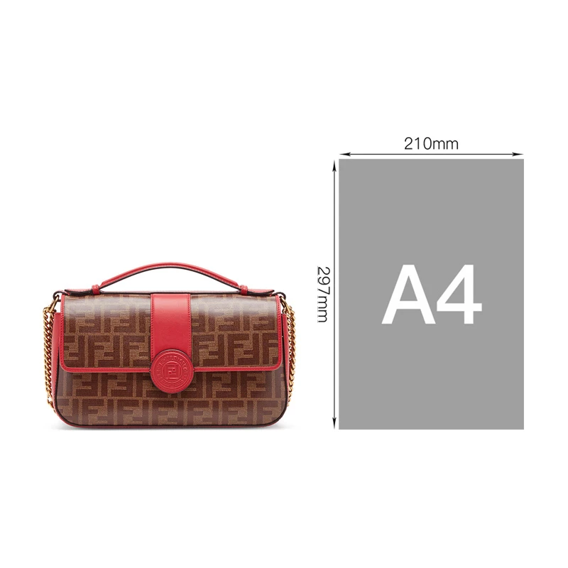 Fendi 芬迪 女士棕色小牛皮单肩包斜挎包 8BT297-A5MP-F1539 商品