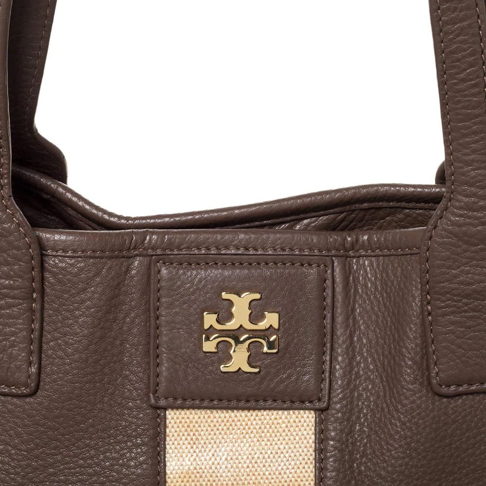 商品[二手商品] Tory Burch|Tory Burch Brown/Beige Leather Shopper Tote,价格¥1656,第5张图片详细描述