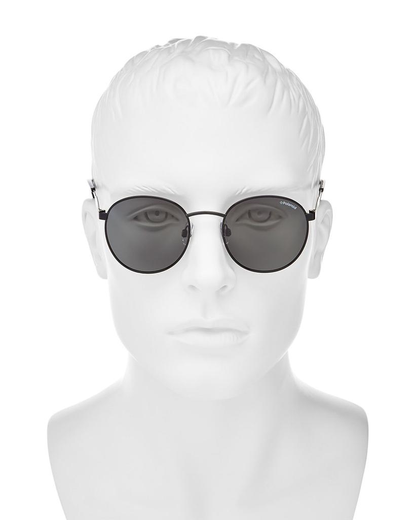 Men's Polarized Round Sunglasses, 50mm商品第2张图片规格展示