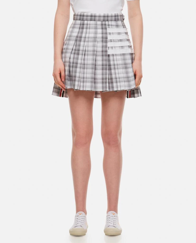 商品Thom Browne|MINI DROPPED BACK PLEATED COTTON SKIRT,价格¥4993,第1张图片