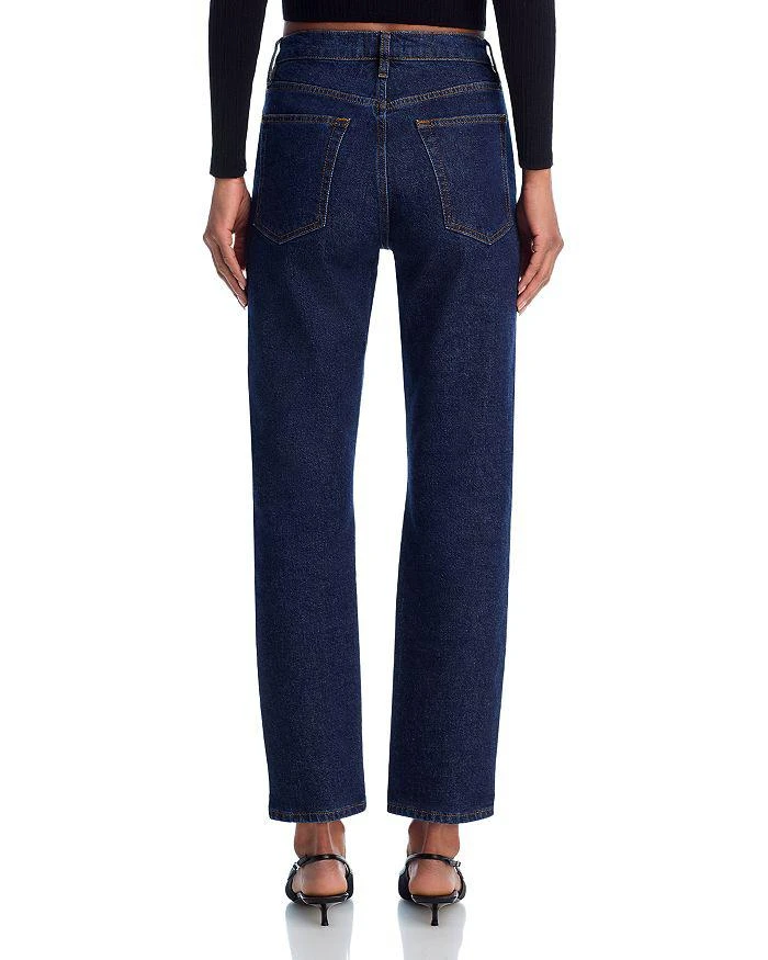 商品FRAME|The Borrowed High Rise Ankle Slim Leg Jeans in Taboo,价格¥1823,第3张图片详细描述
