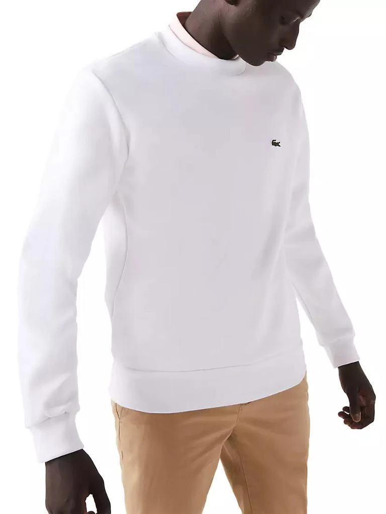 商品Lacoste|Crewneck Brushed Cotton Sweatshirt,价格¥737,第5张图片详细描述