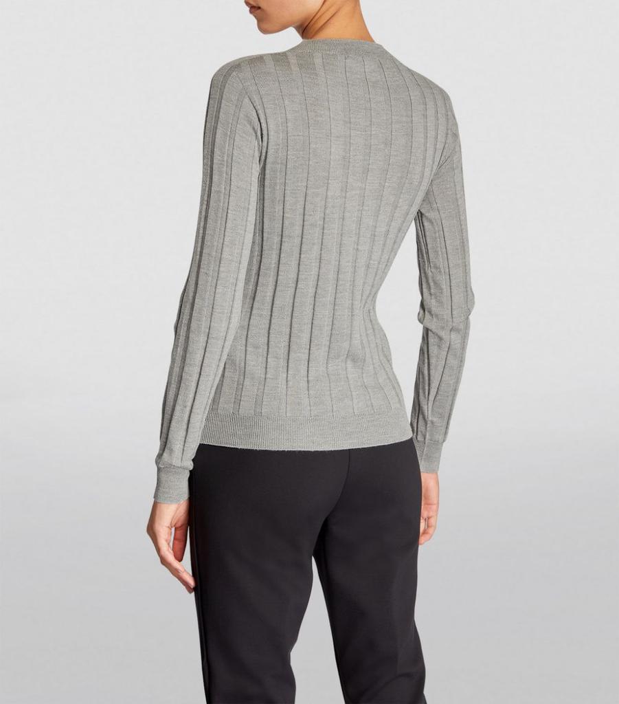 Wool-Blend Ribbed Sweater商品第4张图片规格展示