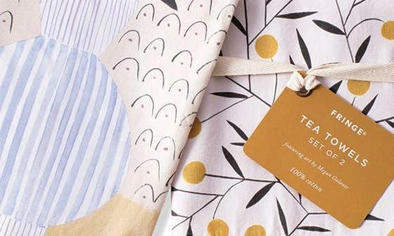 商品Fringe Studio|Set of 2 Cotton Tea Towels,价格¥65,第2张图片详细描述