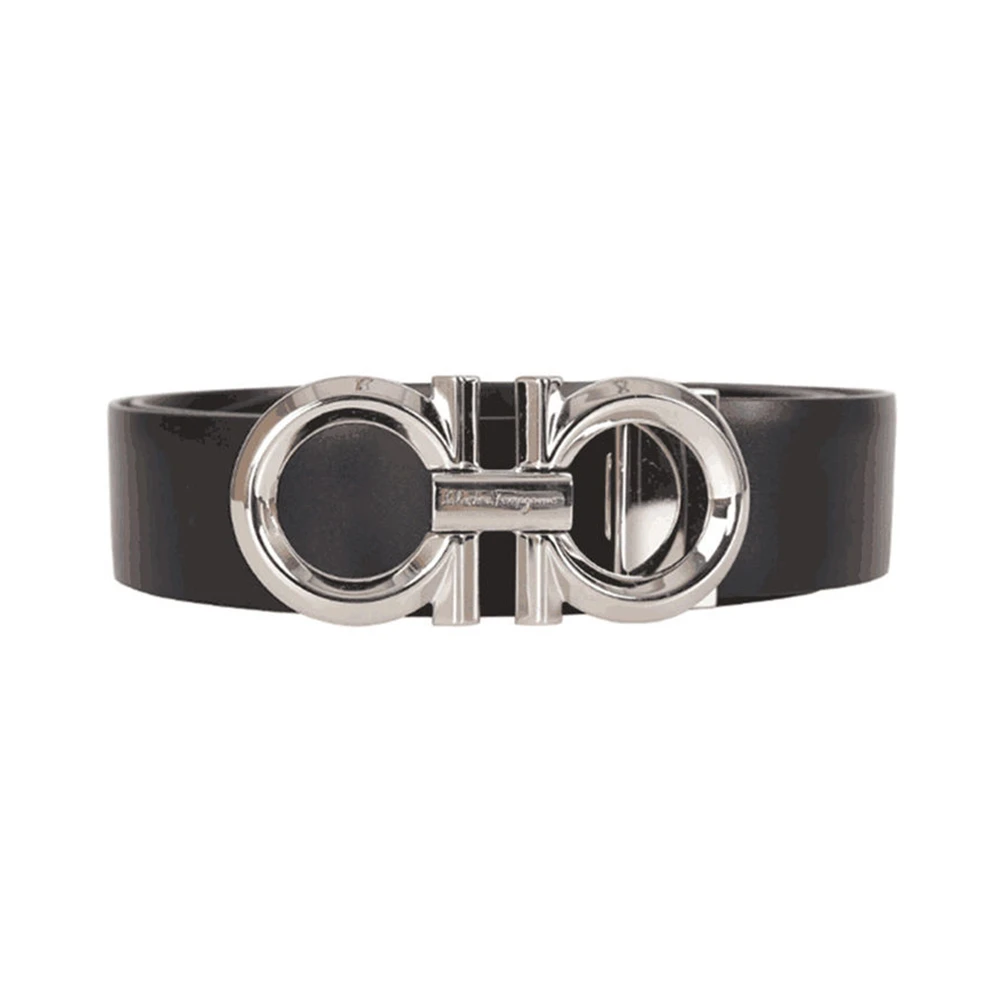 商品Salvatore Ferragamo|Salvatore Ferragamo 菲拉格慕 男士黑色牛皮腰带 67-9939-694743【包装随机，部分无包装盒】,价格¥2311,第1张图片