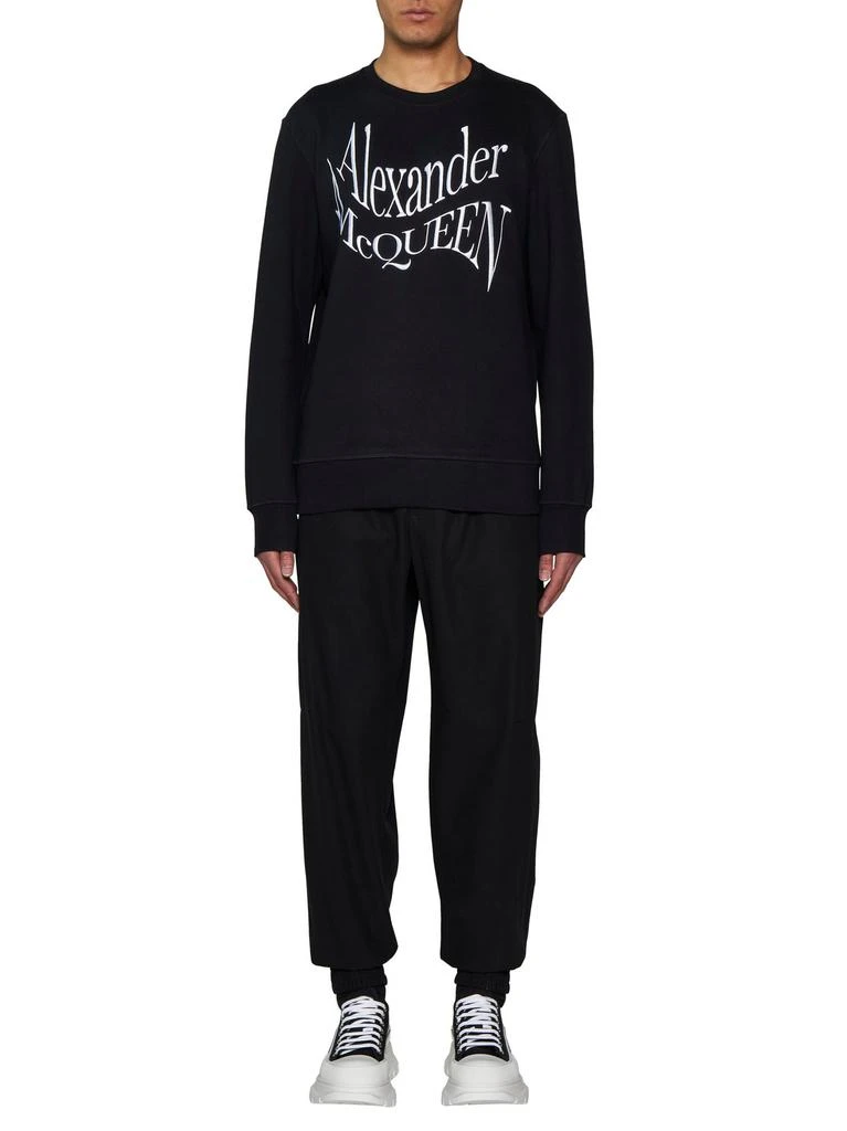 商品Alexander McQueen|Alexander McQueen Warped Logo Sweatshirt,价格¥3100,第4张图片详细描述