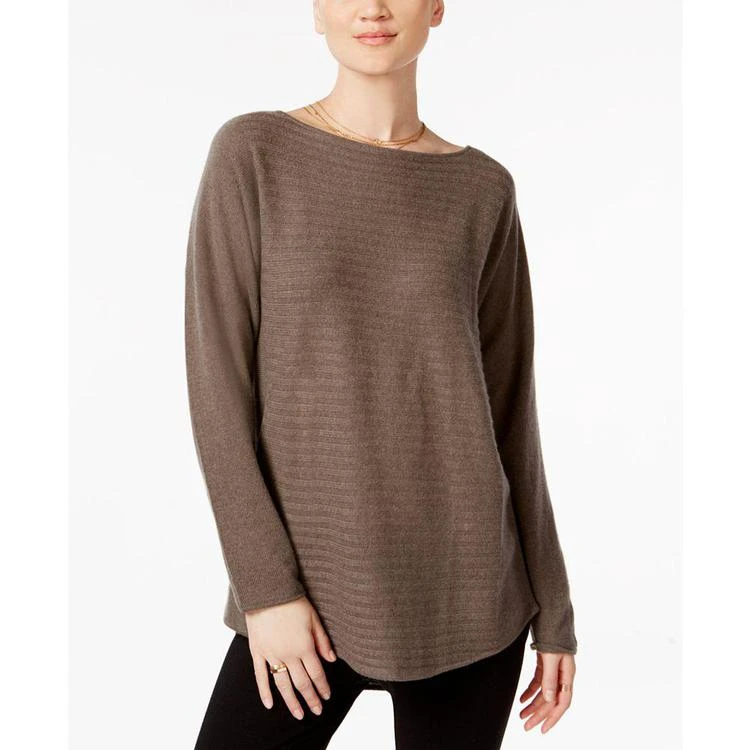 商品Charter Club|小码 Cashmere Ribbed Shirttail Sweater, Created for Macy's,价格¥479,第1张图片