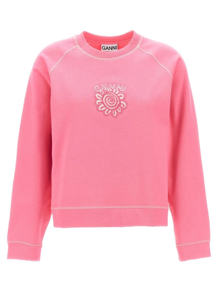 商品Ganni|Logo Sweatshirt Pink,价格¥717,第1张图片