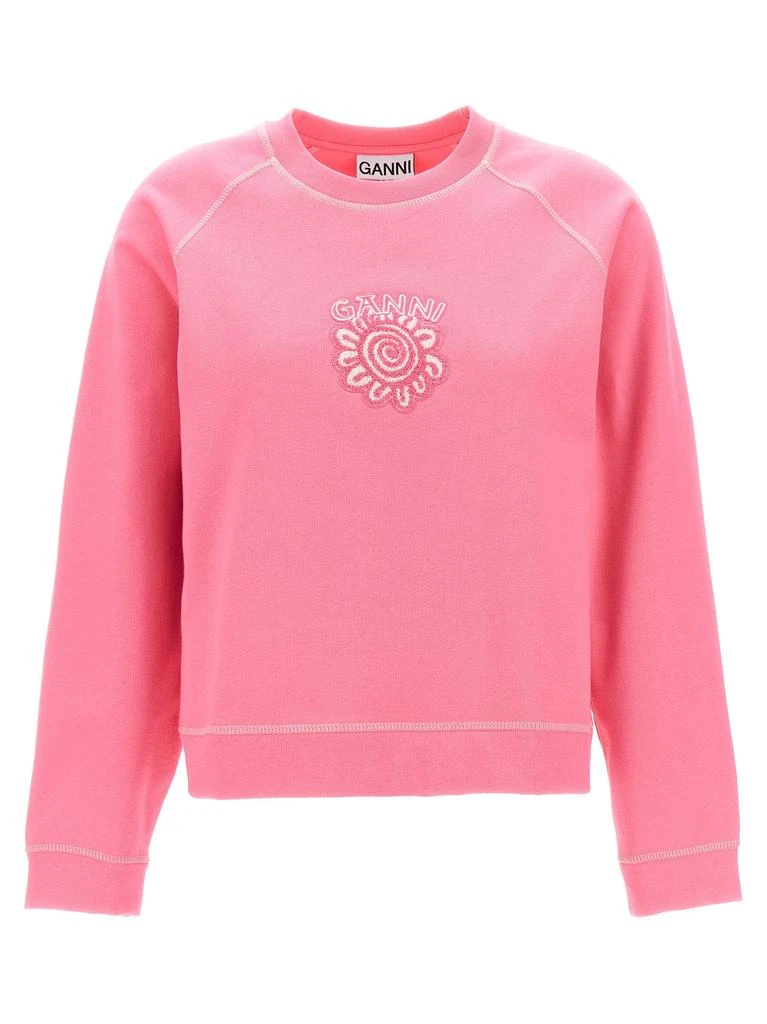 商品Ganni|Logo Sweatshirt Pink,价格¥720,第1张图片