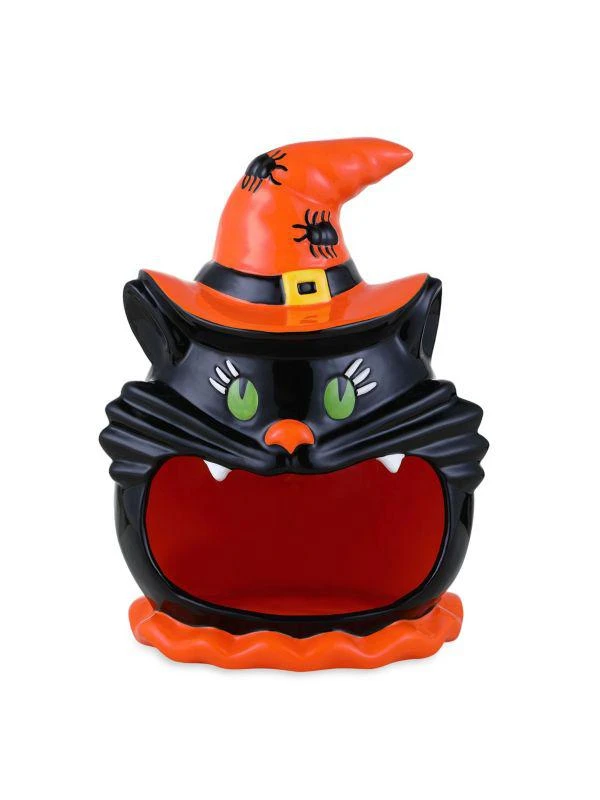 商品Mr. Halloween|Black Cat Ceramic Candy Bowl,价格¥397,第1张图片
