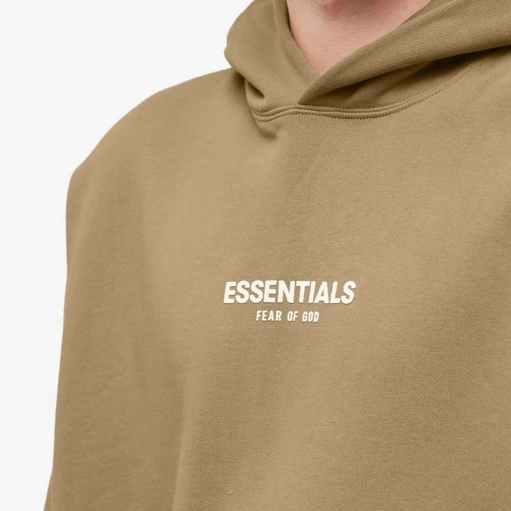 商品Essentials|Fear of God ESSENTIALS Logo Relaxed Hoody - Oak,价格¥566,第5张图片详细描述