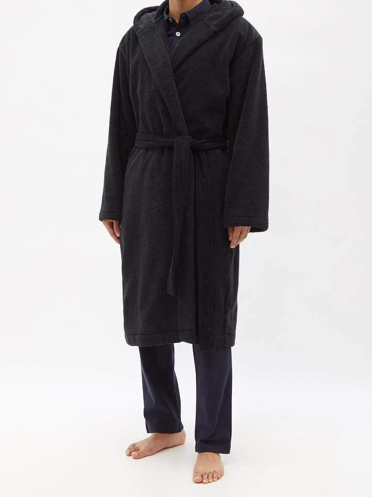 商品Balenciaga|Paris-logo cotton-terry bathrobe,价格¥13844,第1张图片
