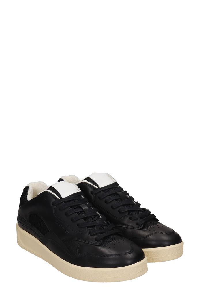 Jil Sander Sneakers In Black Leather商品第2张图片规格展示