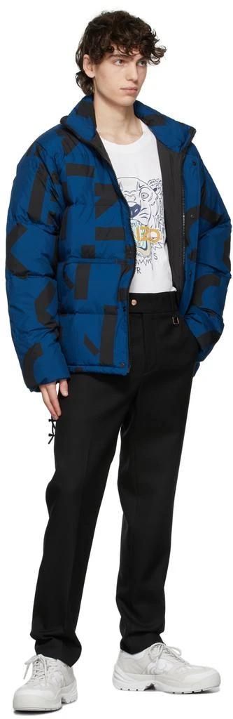 商品Kenzo|Blue Down Monogram Sport Jacket,价格¥3394,第4张图片详细描述