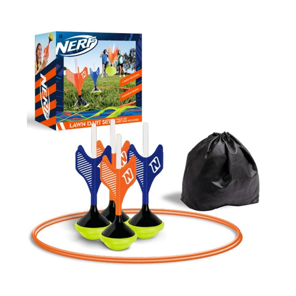 商品Nerf|Soft Tip Lawn Dart Game Set with Storage Bag,价格¥180,第1张图片