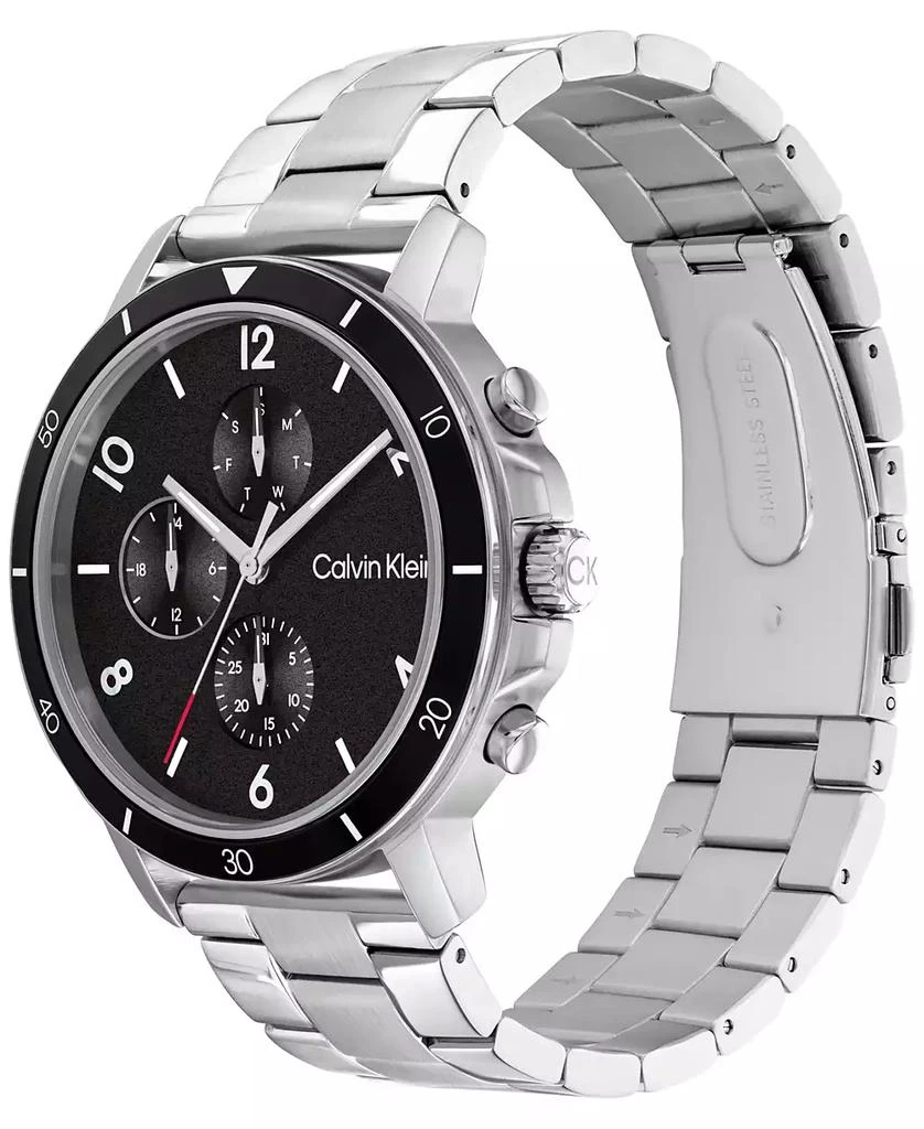 商品Calvin Klein|Men's Gauge Stainless Steel Bracelet Watch 46mm,价格¥944,第2张图片详细描述