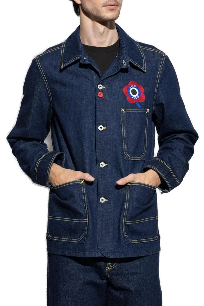 商品Kenzo|Kenzo Target Denim Workwear Jacket,价格¥3161,第2张图片详细描述