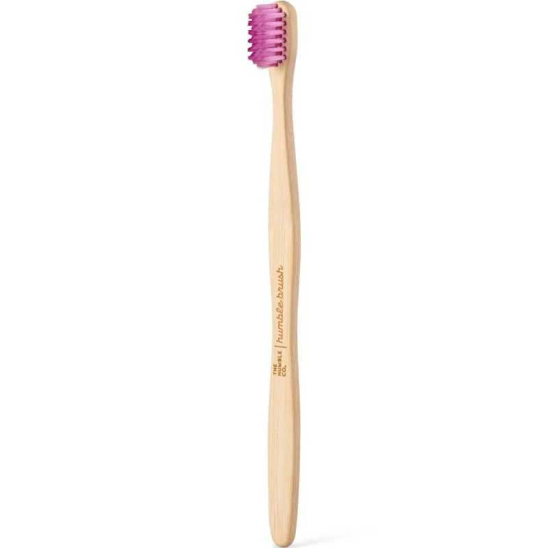 商品The Humble Co|Sensitive bamboo toothbrush in pink,价格¥46,第2张图片详细描述